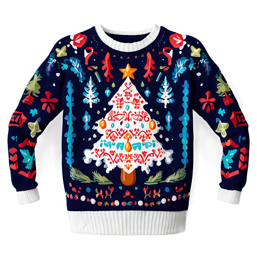 Happy Holidays Winter Sweater Png 41