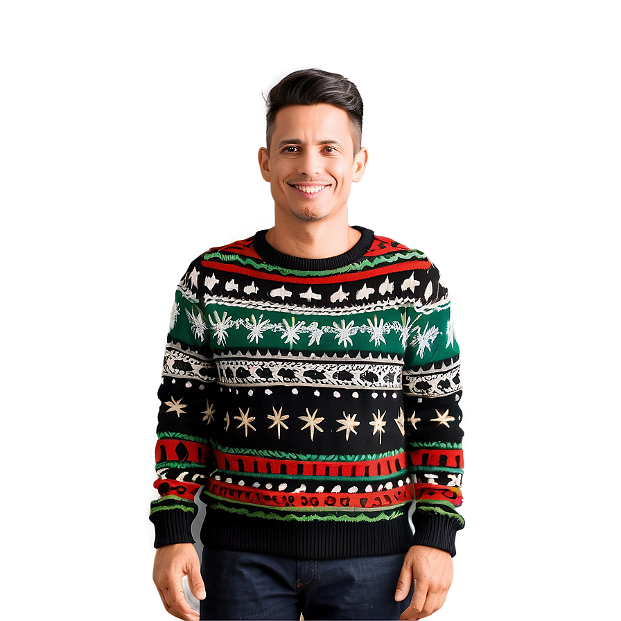 Happy Holidays Winter Sweater Png 60