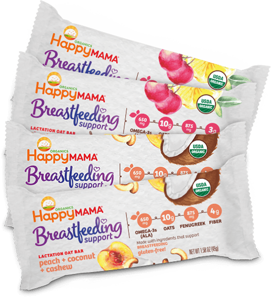 Happy Mama Breastfeeding Support Lactation Oat Bars