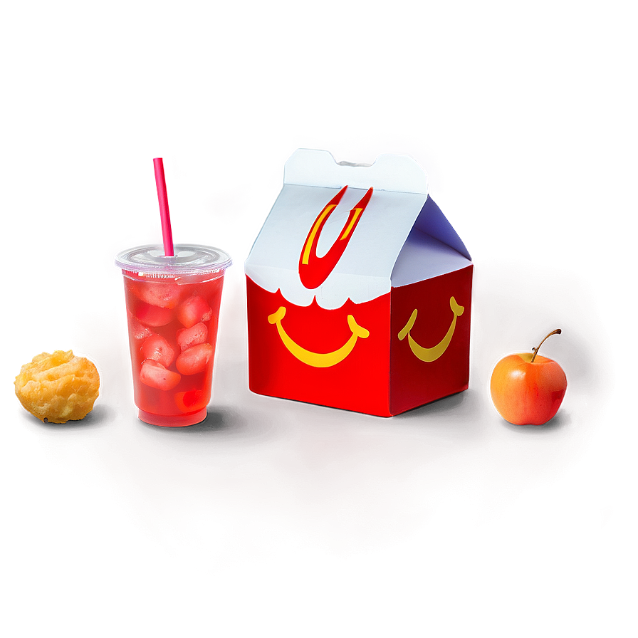 Happy Meal Box With Drink Png Trj27