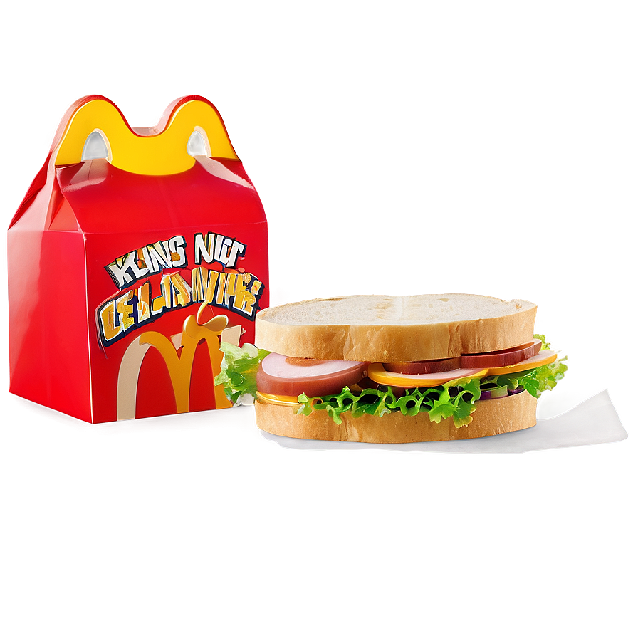 Happy Meal Box With Sandwich Png 06212024