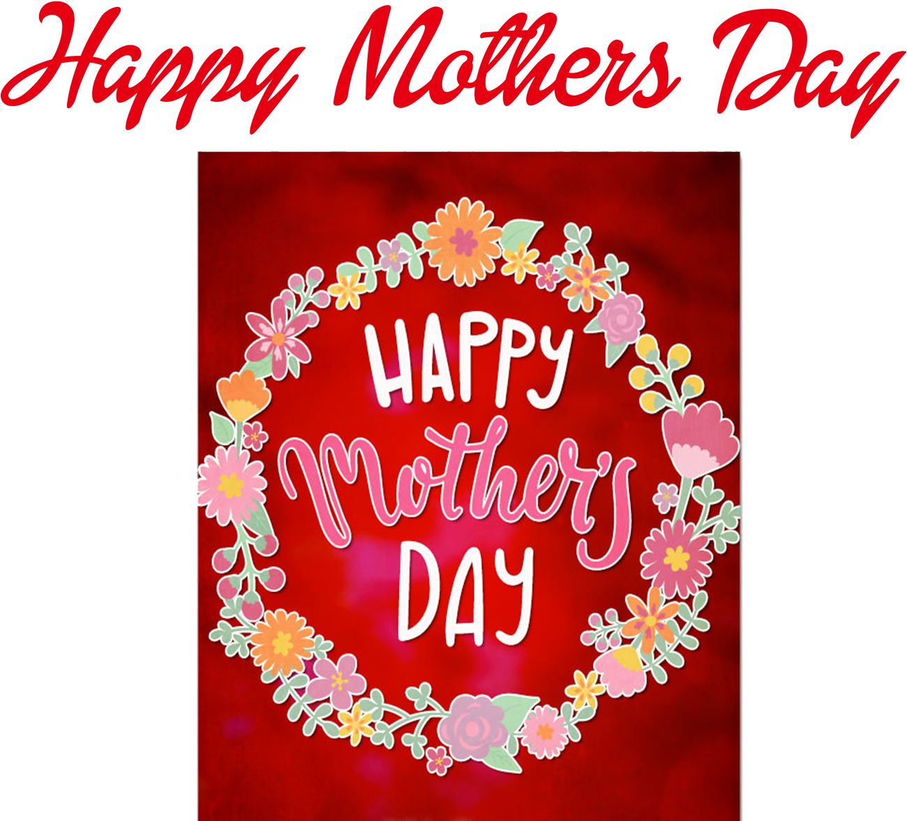 Happy Mothers Day Floral Greeting