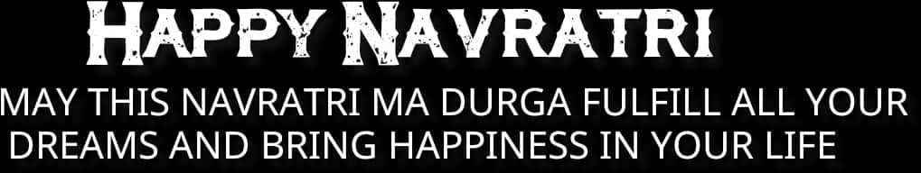 Happy Navratri Wishes Banner