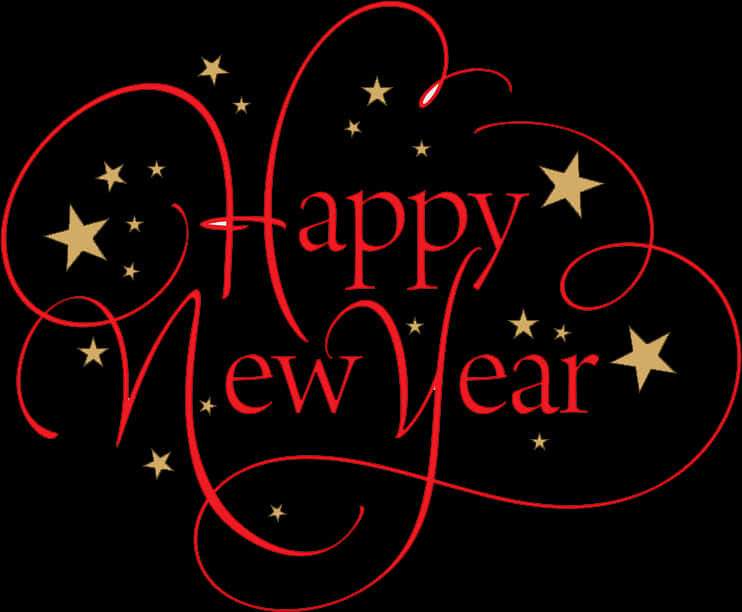 Happy New Year Elegant Script