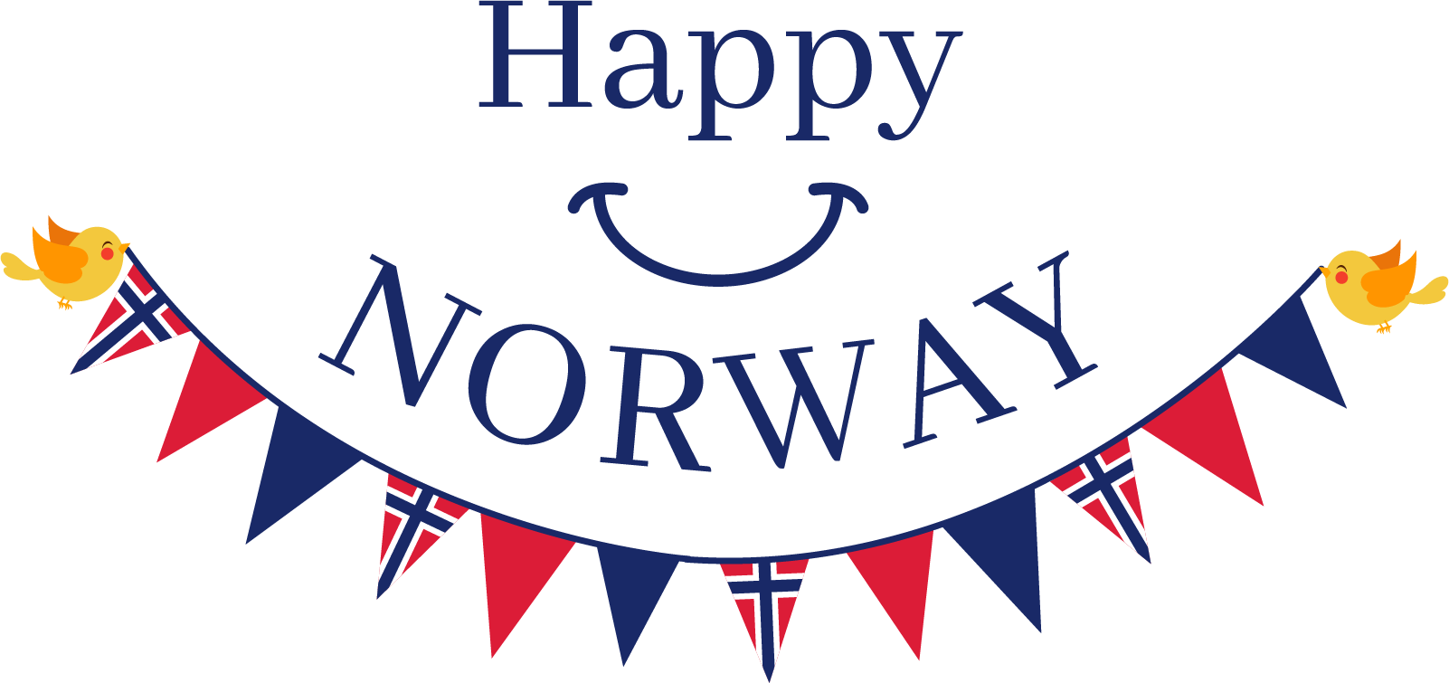 Happy Norway Celebration Banner