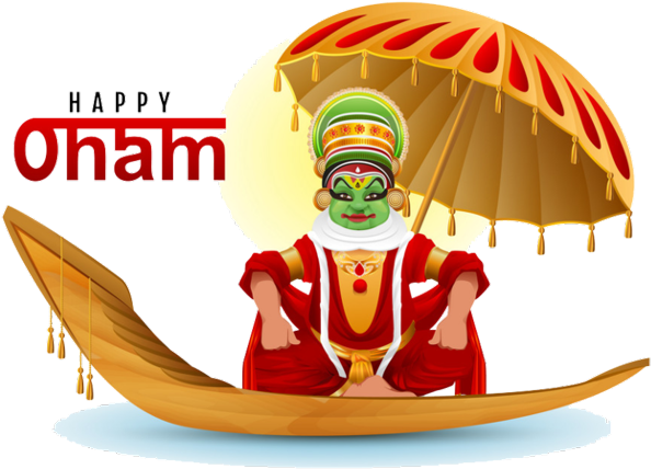 Happy Onam Celebration Kathakali Dancer