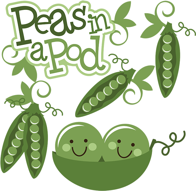 Happy Peasina Pod Illustration