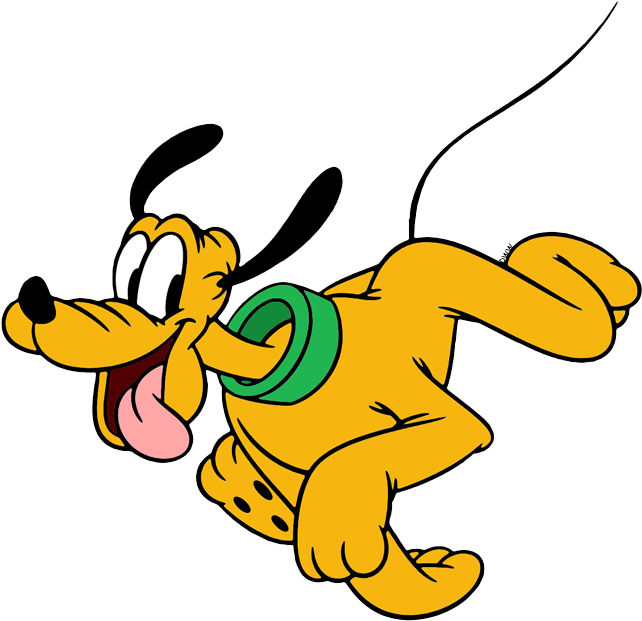 Happy Pluto Disney Character