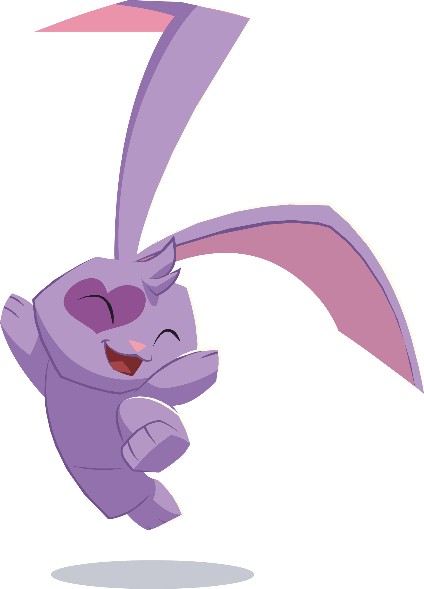 Happy Purple Bunny Animal Jam