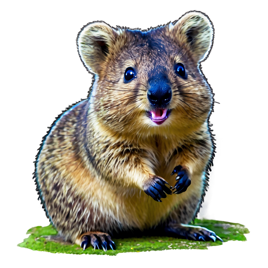 Happy Quokka Animal Png 06242024