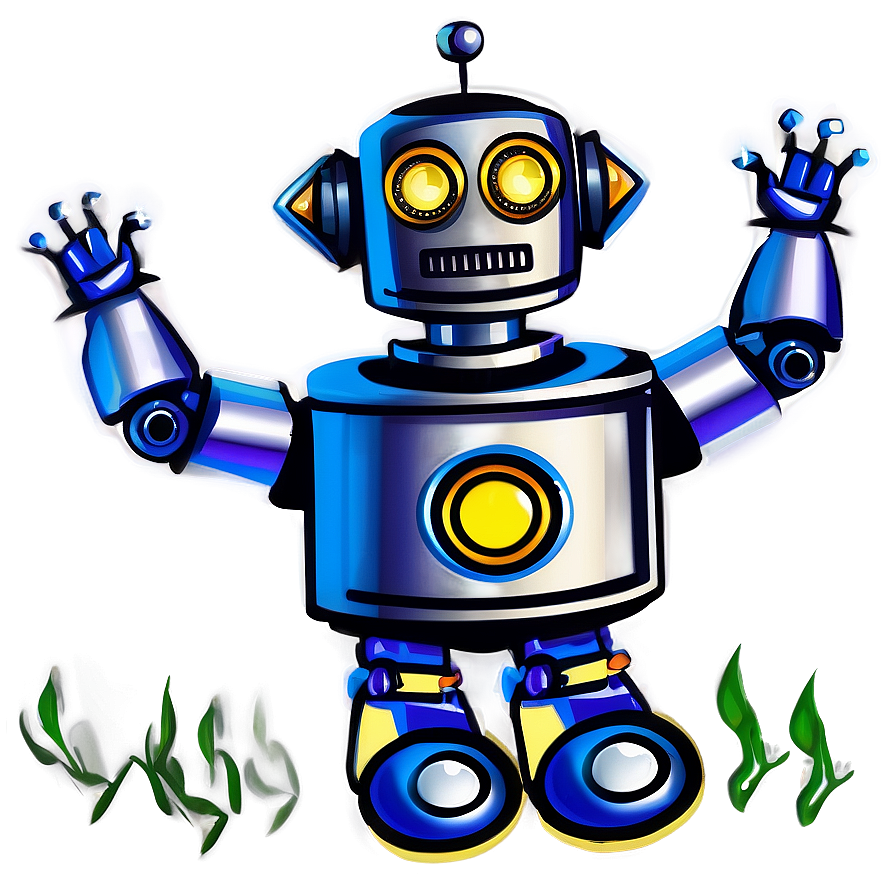 Happy Robot Clipart Png 4