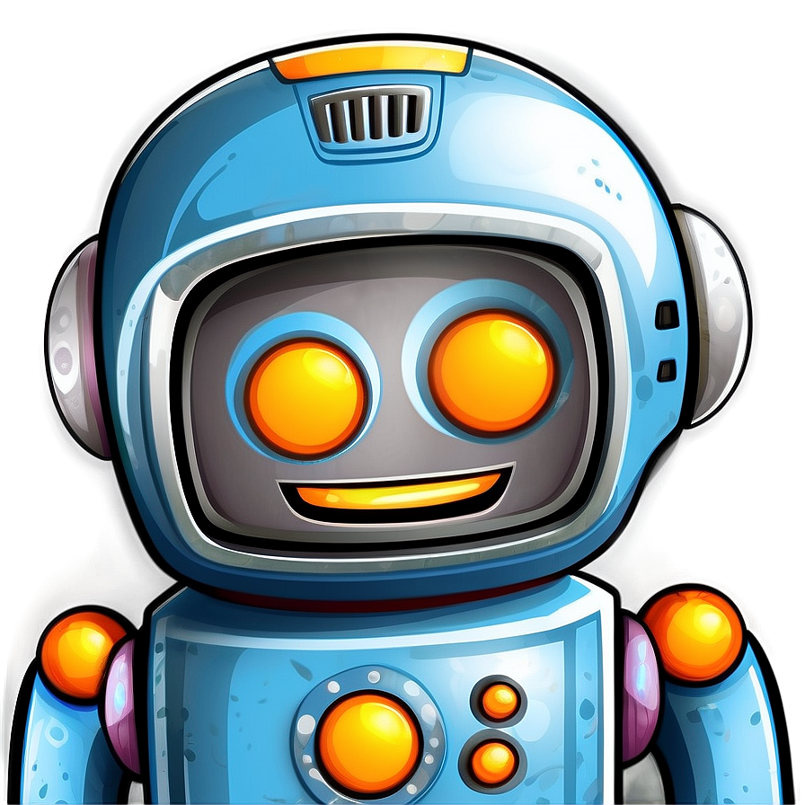 Happy Robot Clipart Png Bvr