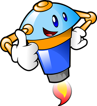 Happy Rocket Character