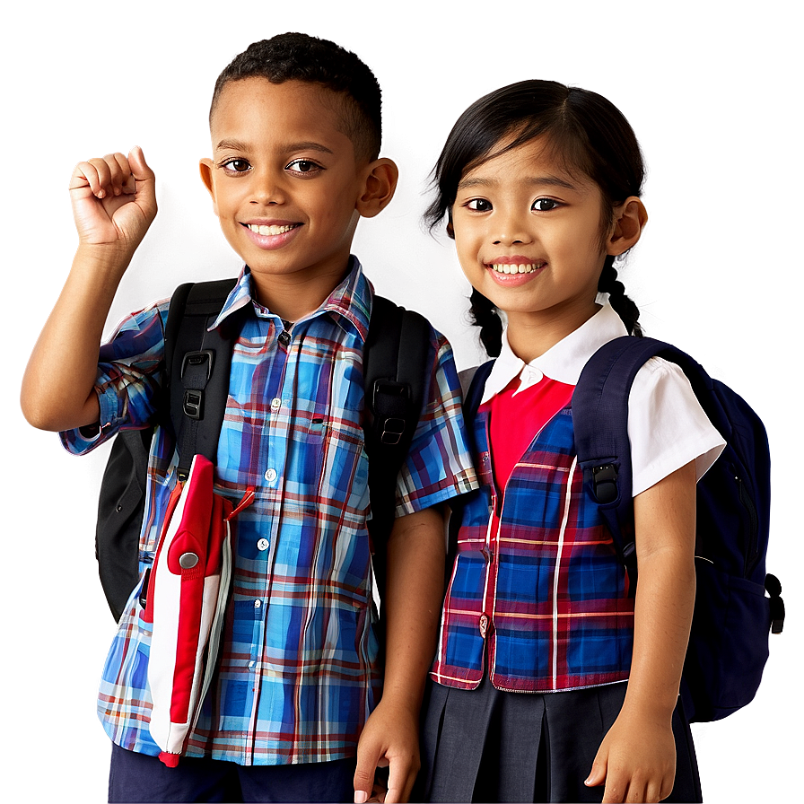 Happy School Children Png 05212024