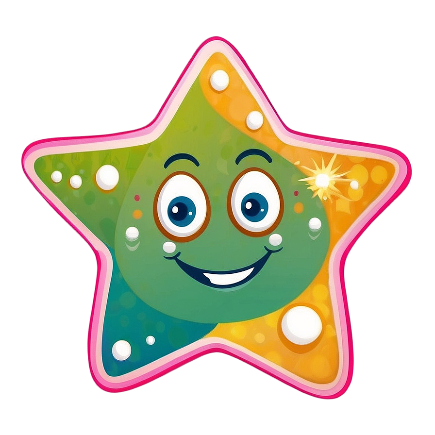 Happy Star Illustration Png 05062024