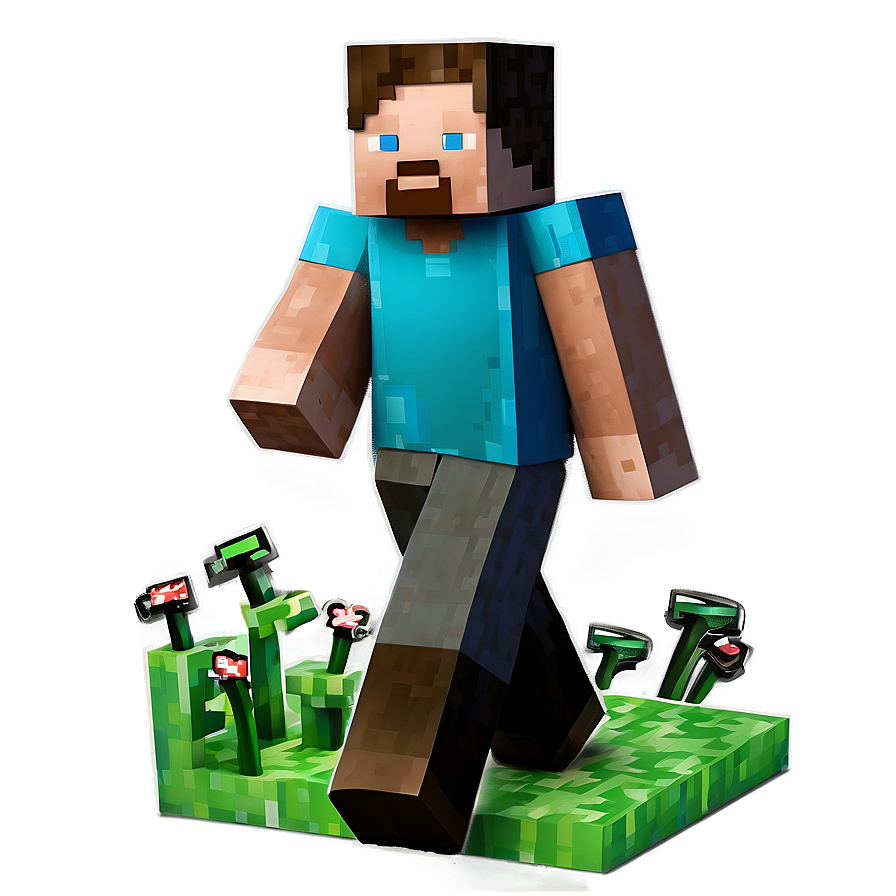 Happy Steve Minecraft Png 53
