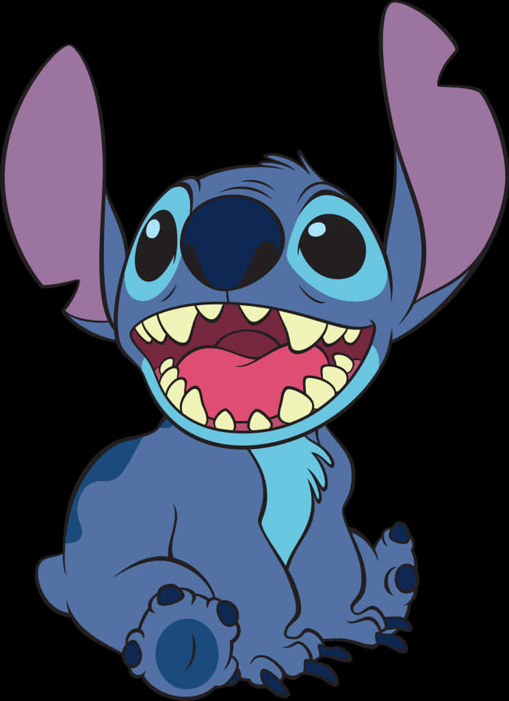 Happy Stitch Cartoon Character