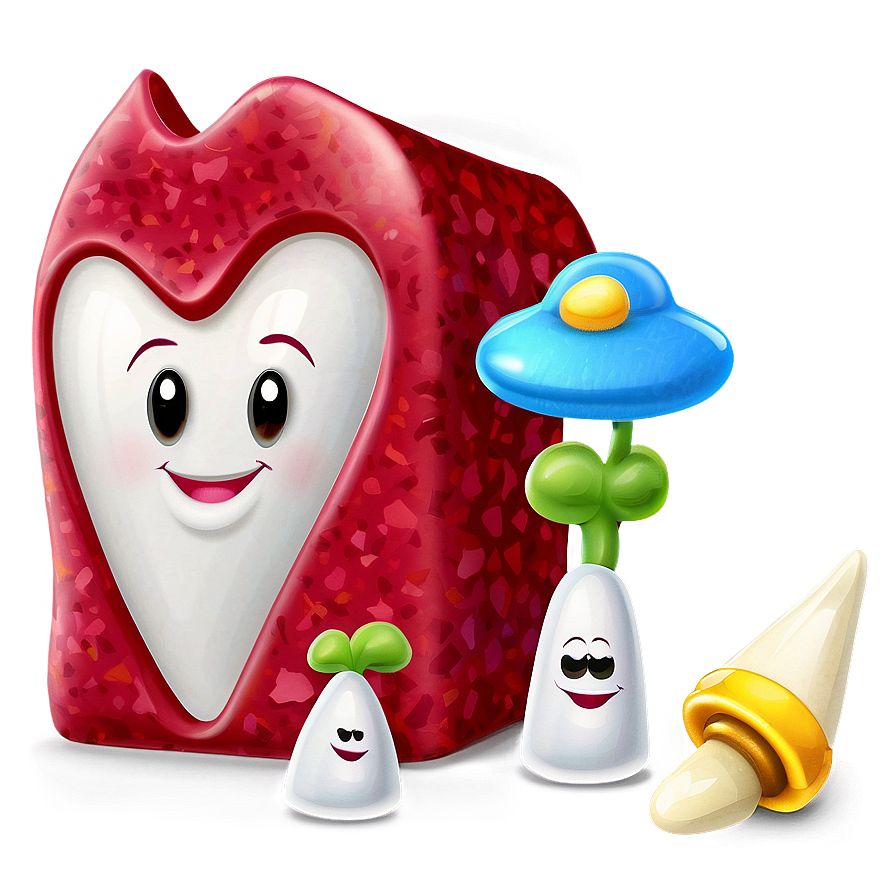 Happy Tooth Character Png 67