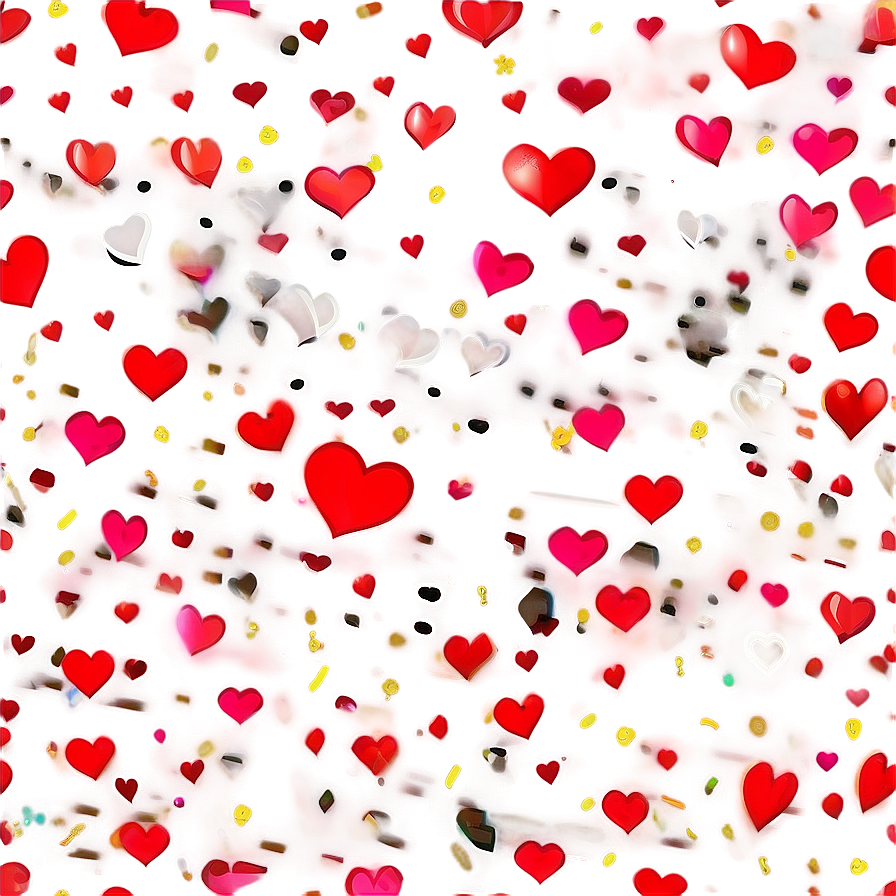 Happy Valentine's Day Heart Confetti Png Ldp