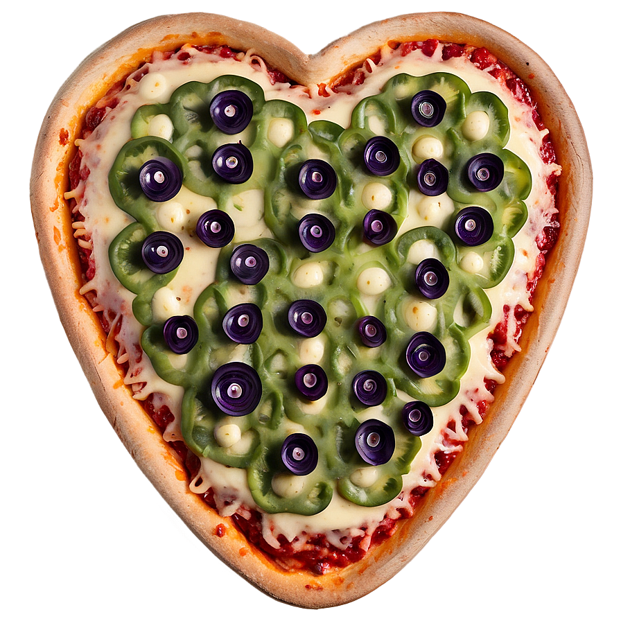 Happy Valentine's Day Heart Shaped Pizza Png 56