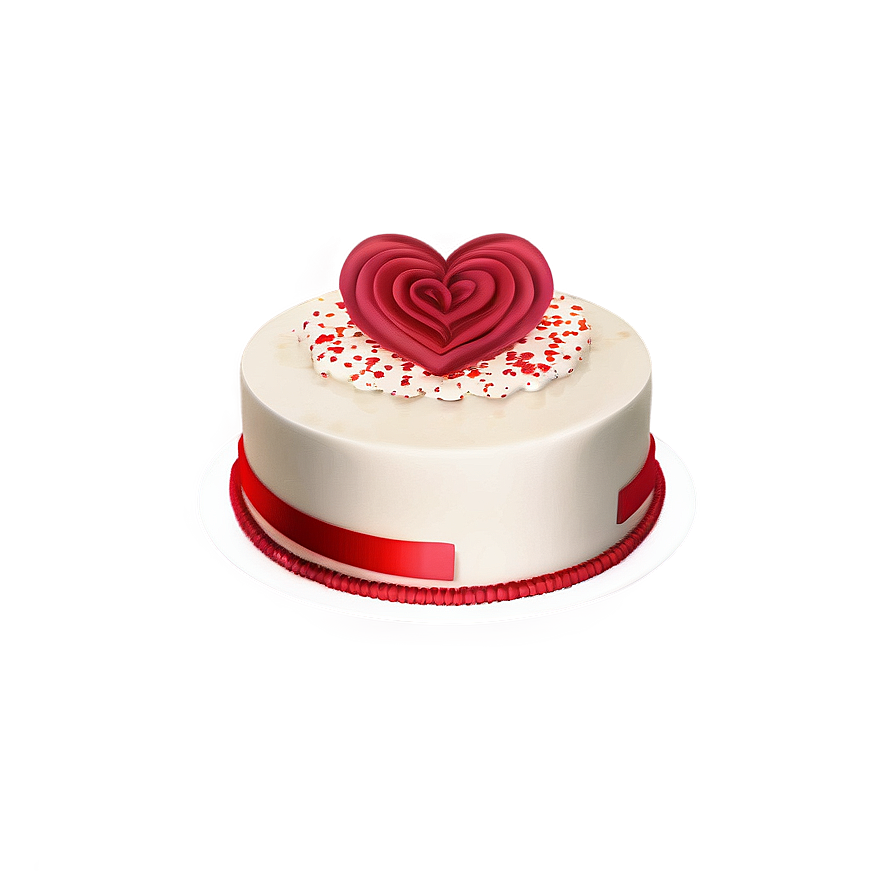 Happy Valentine's Day Red Velvet Cake Png Xsc