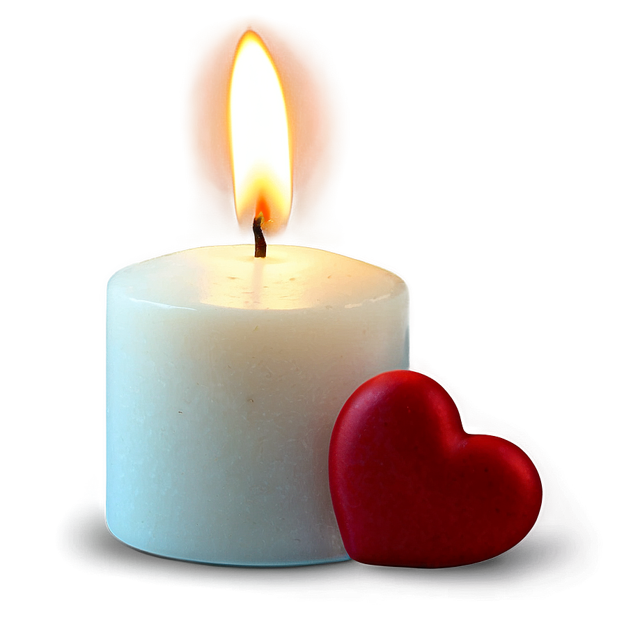 Happy Valentines Day Candle Png 05232024