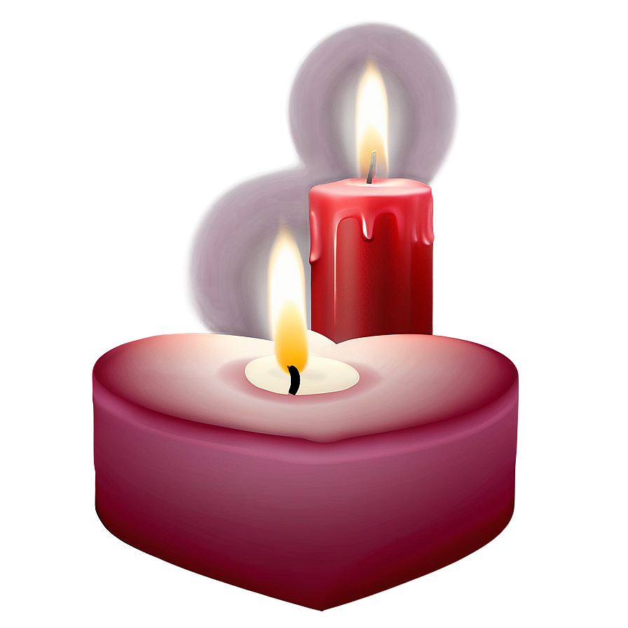 Happy Valentines Day Candle Png Pqa99