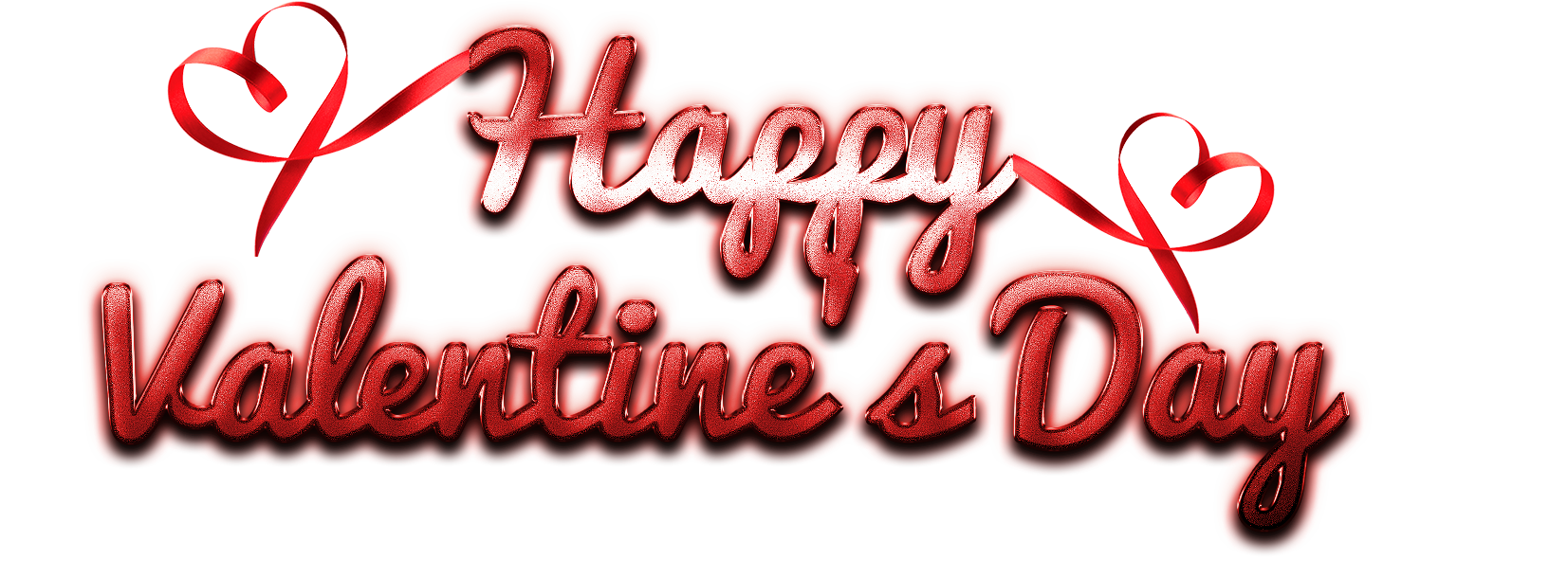 Happy Valentines Day3 D Text Graphic