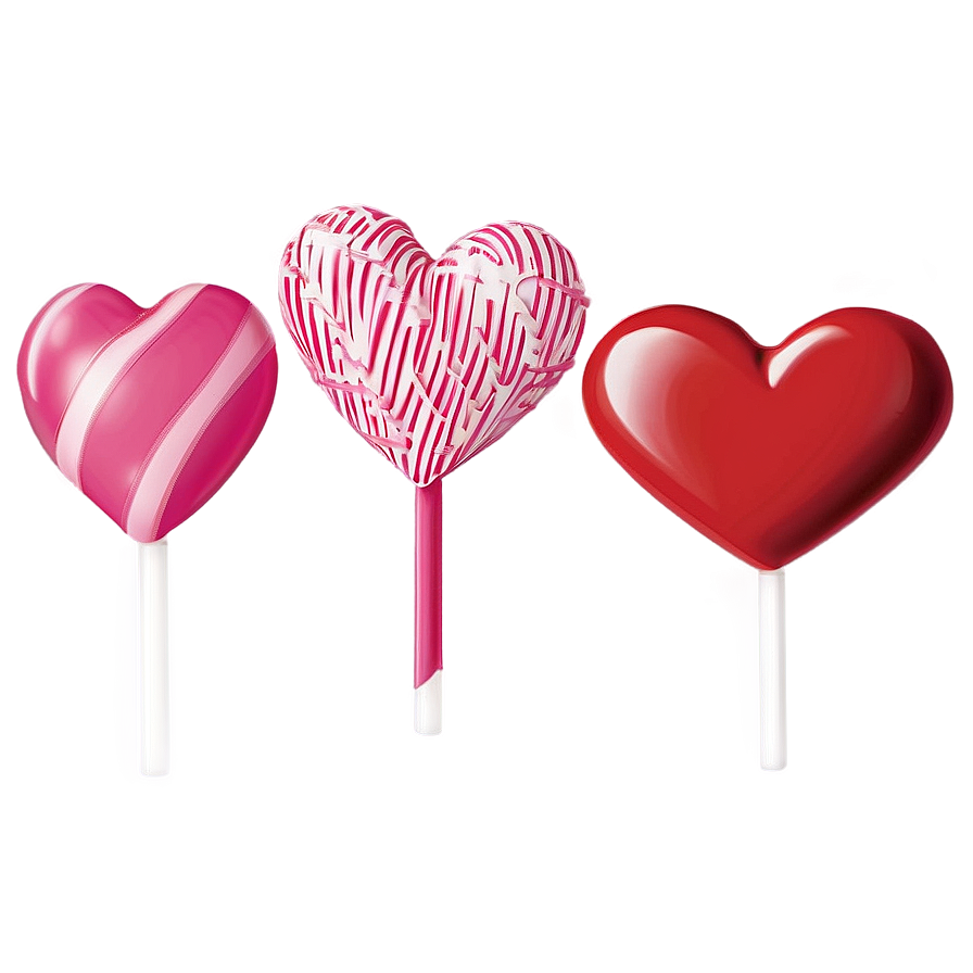 Happy Valentines Heart Lollipop Png 06262024