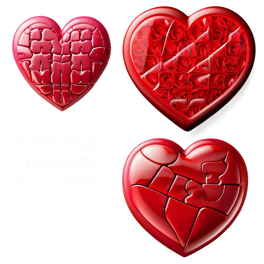 Happy Valentines Heart Puzzle Png 23