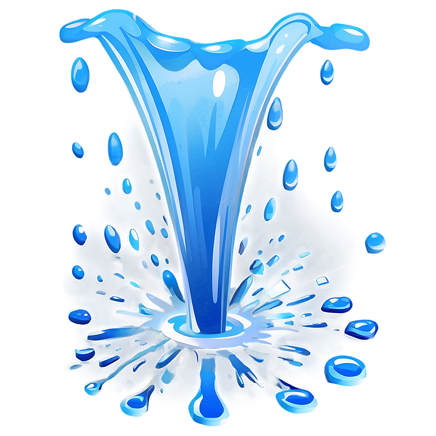 Happy Water Splash Cartoon Png Yxu