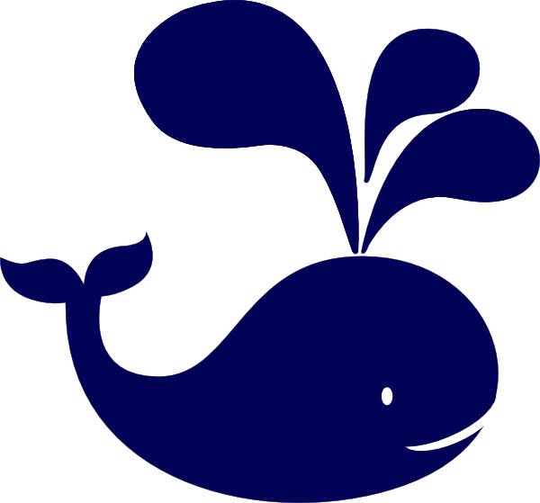 Happy Whale Cartoon Clipart