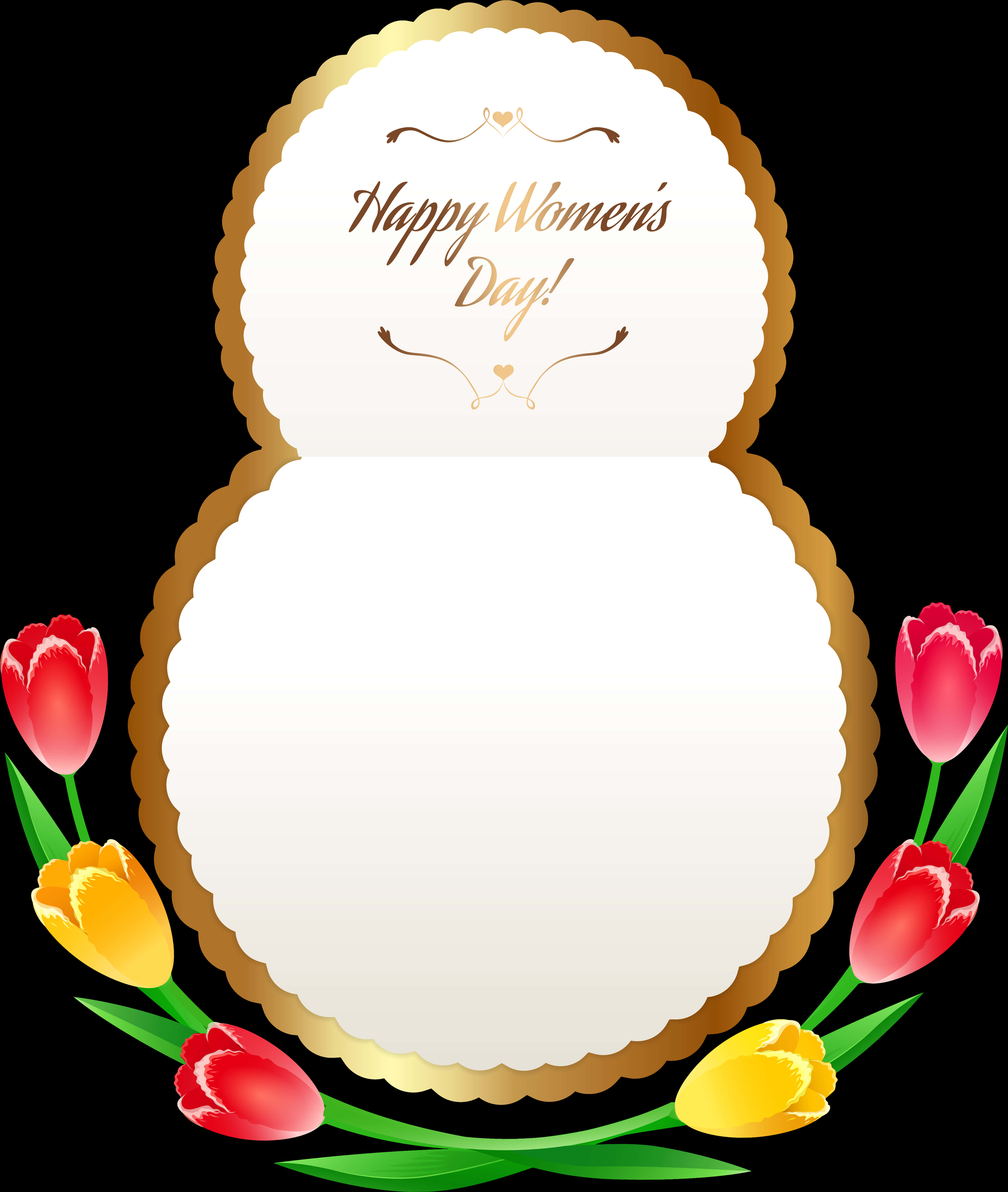 Happy Womens Day Floral Greeting Card