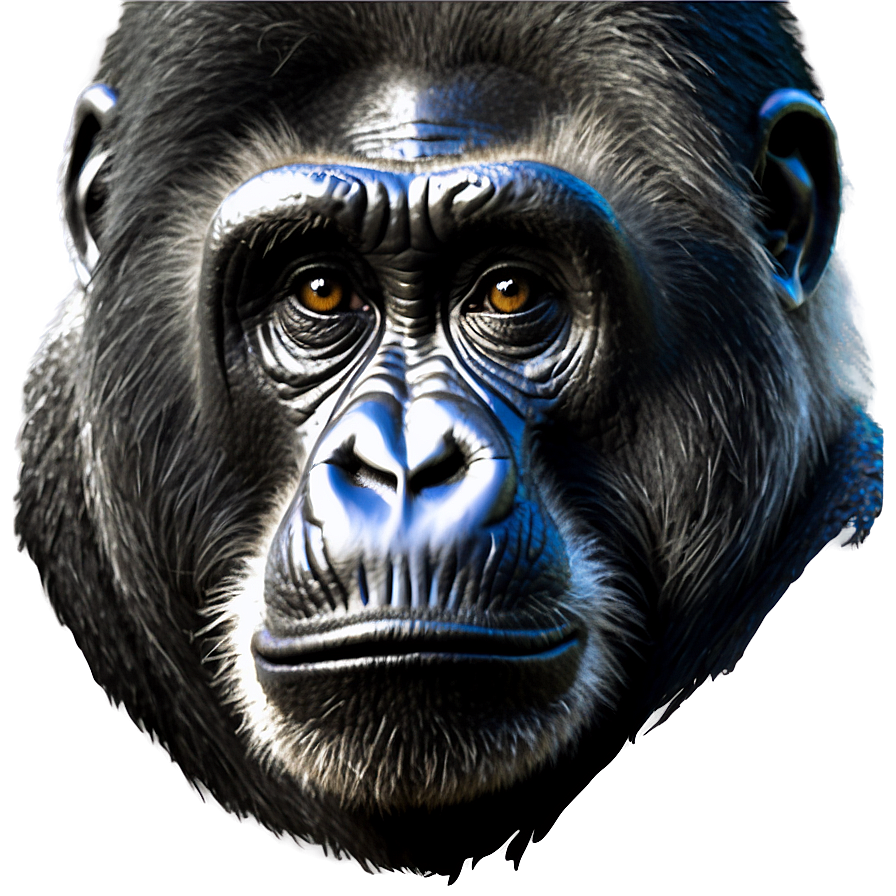 Harambe The Gorilla Portrait Png 06262024