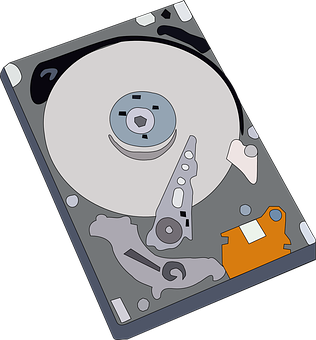 Hard Drive Vector Illustration