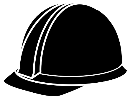 Hard Hat Silhouette Vector