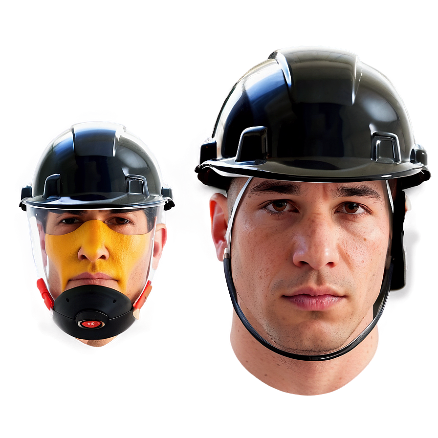 Hard Hat With Face Shield Png 05252024