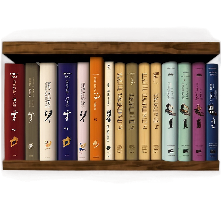 Hardcover Books Shelf Png 71