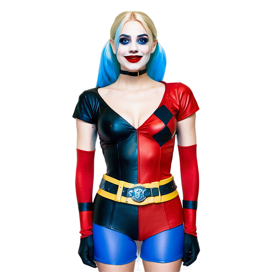 Harley Quinn Black And Red Costume Png Xss92