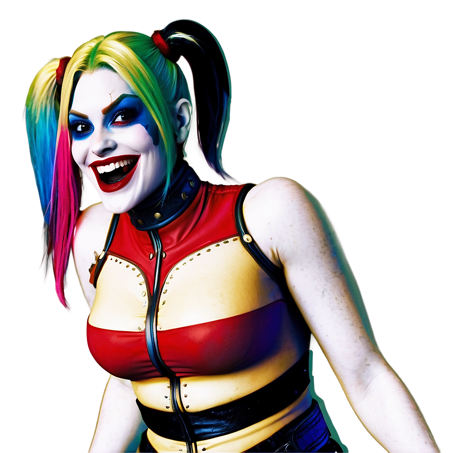 Harley Quinn Laughing Maniacally Png Kcw49