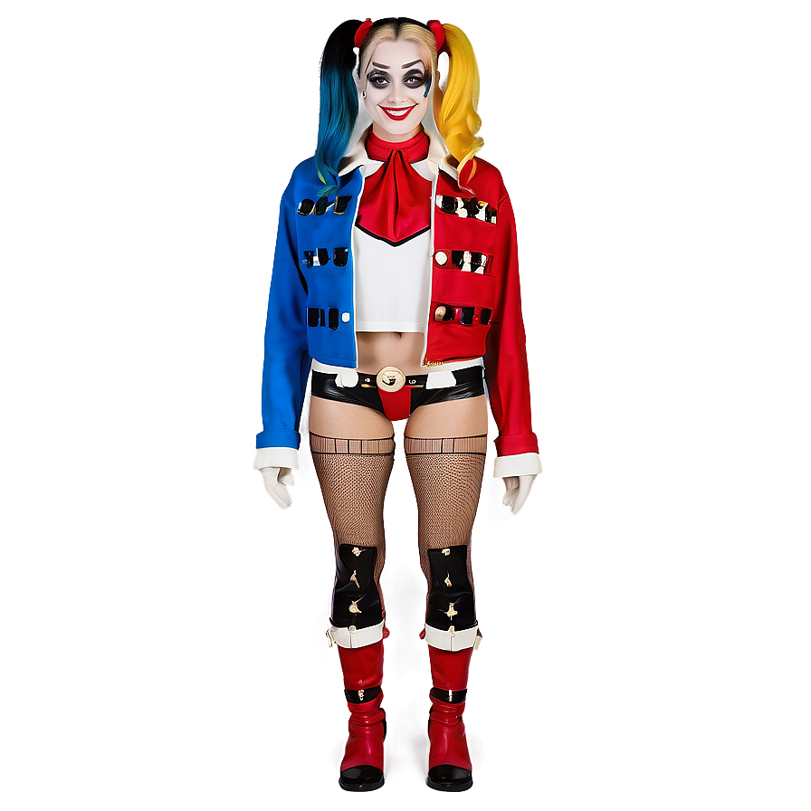 Harley Quinn Traditional Harley Quinn Costume Png Svm55