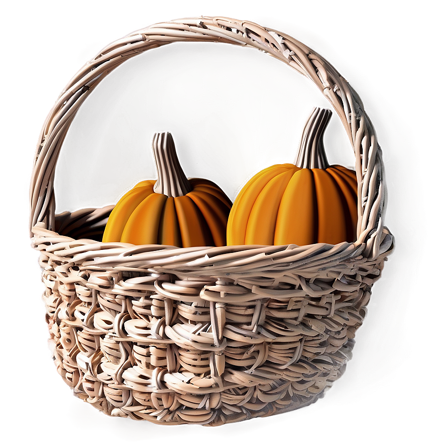 Harvest Pumpkin Basket Png Hpv17