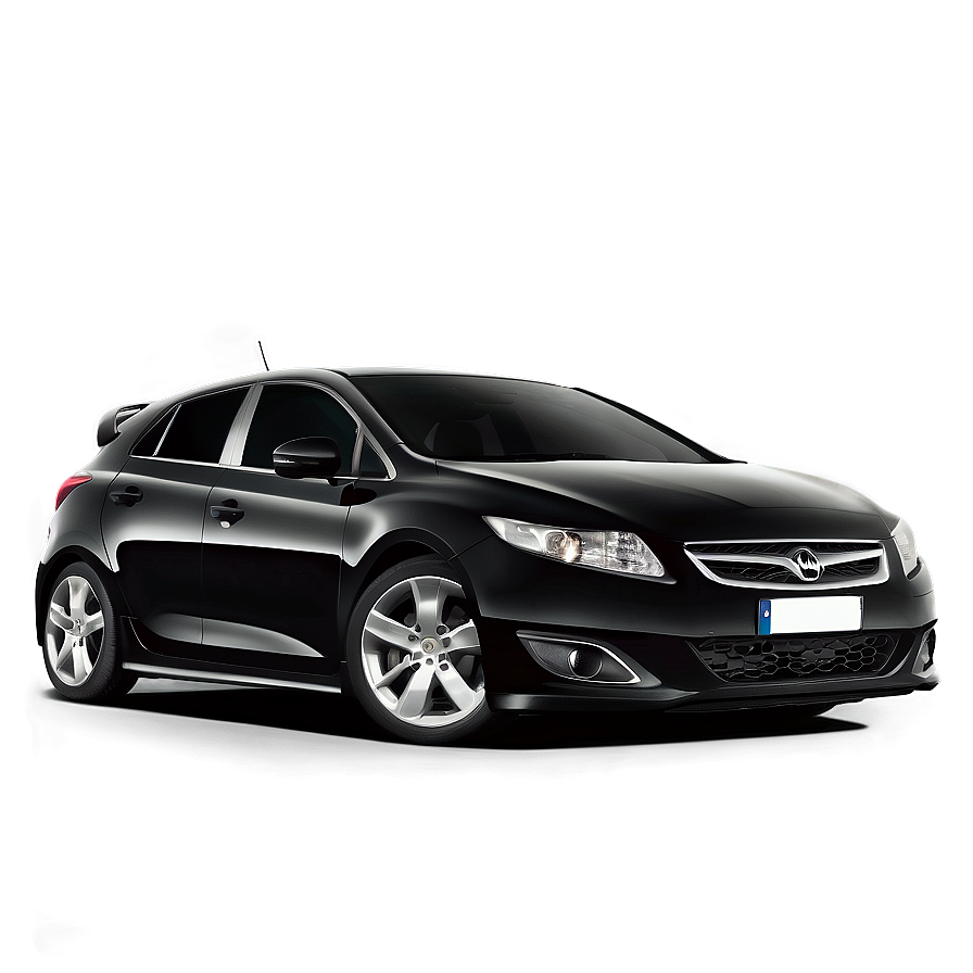 Hatchback Black Car Png 06262024