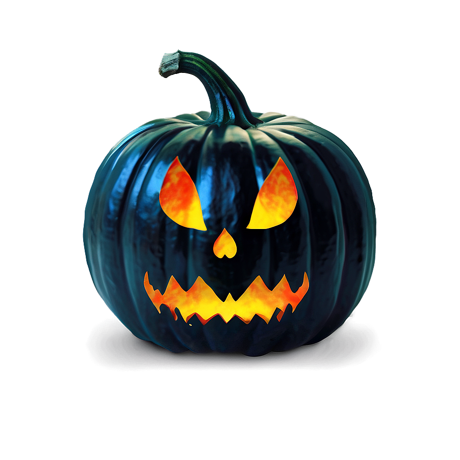 Haunted Black Pumpkin Png 06282024