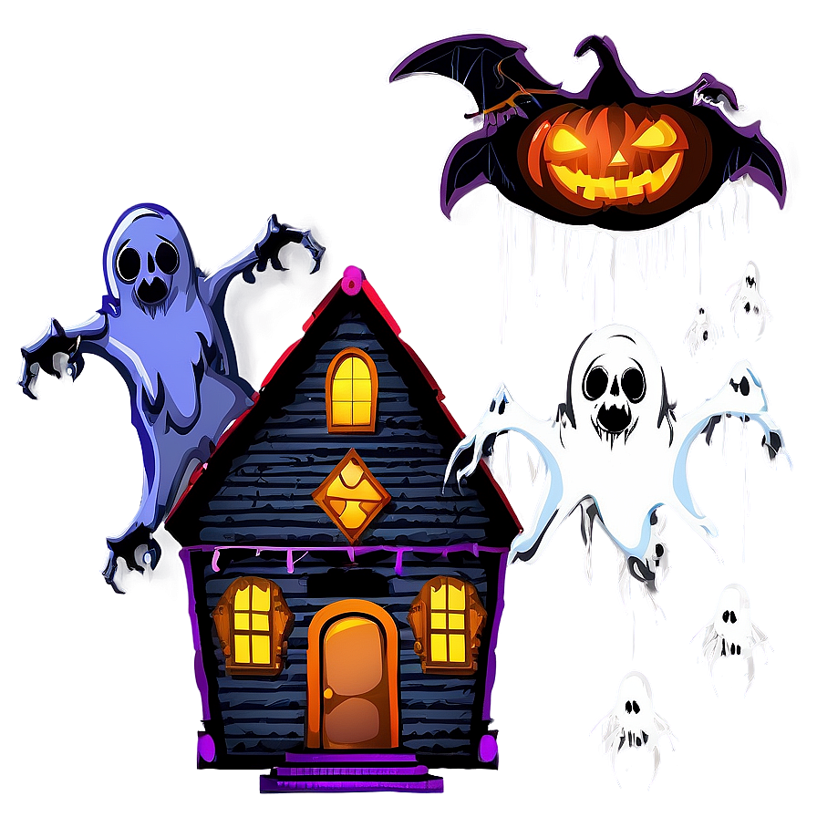 Haunted House Decorations Png 06212024