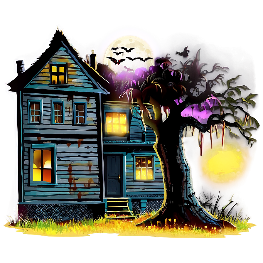 Haunted House Png 37