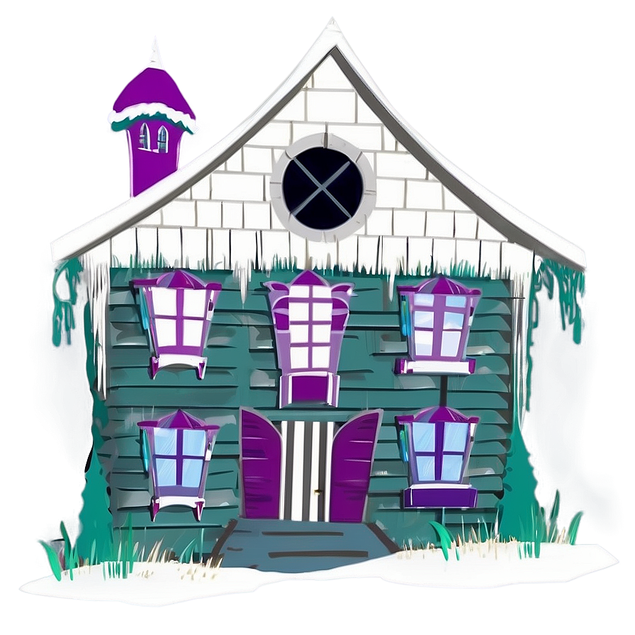 Haunted House Silhouette Png 66