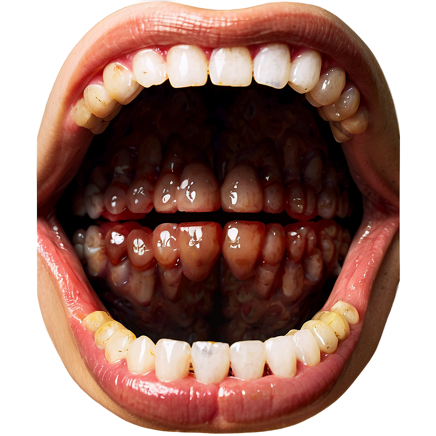 Haunting Mouth Picture Png Aaw