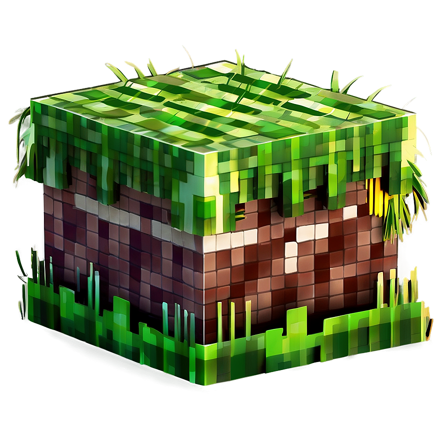 Hd Minecraft Grass Block Design Png Fbc82