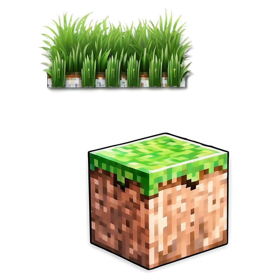 Hd Minecraft Grass Block Design Png Lcg4